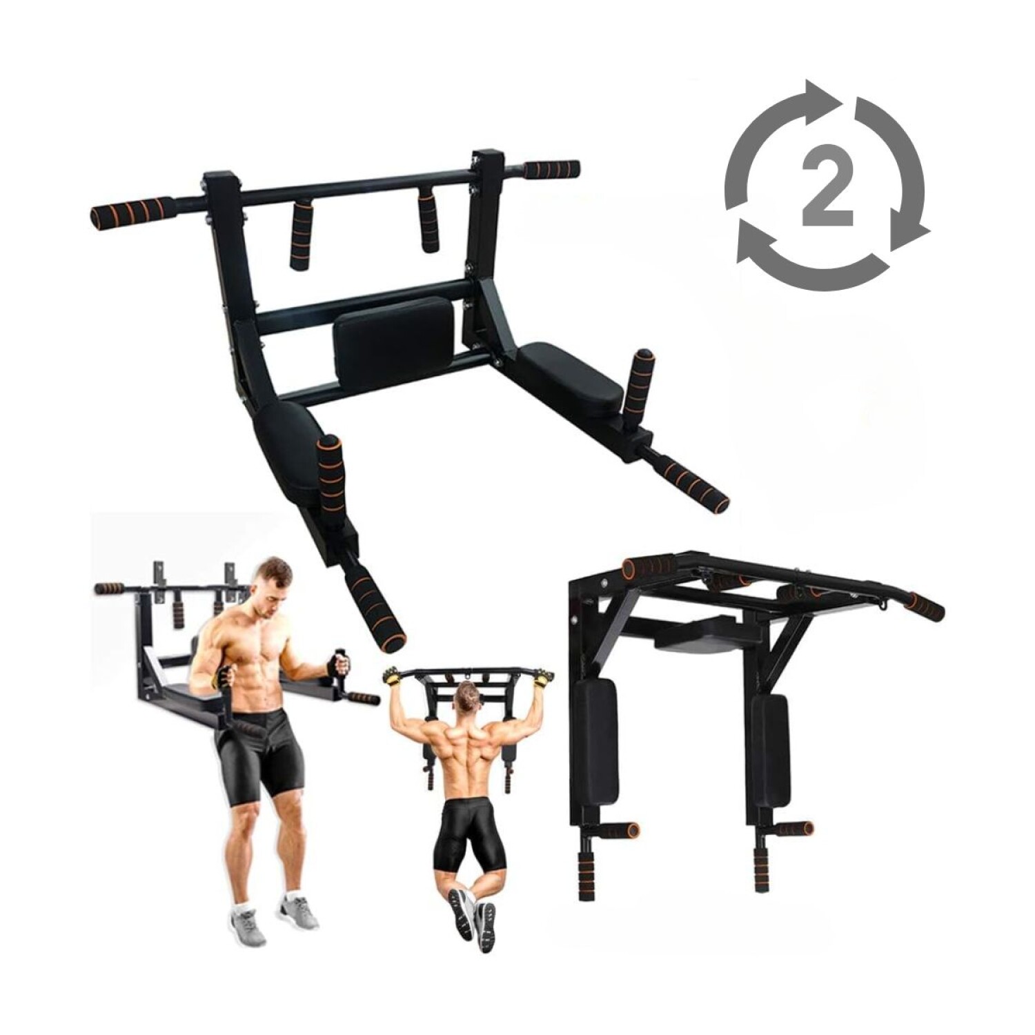 Barra De Dominadas Multifuncion Ejercicio Pared Pull Ups Gym