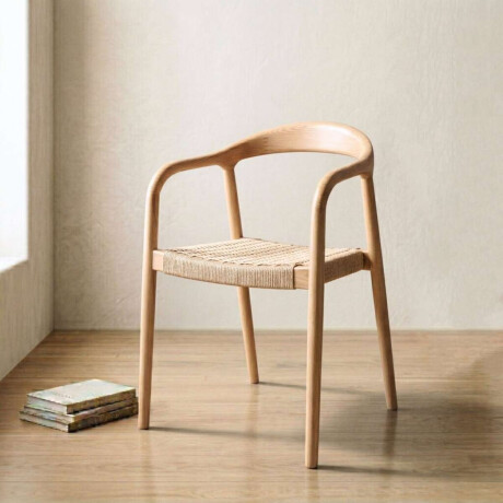 Silla de Comedor Madera Natural Beige Bali Origen