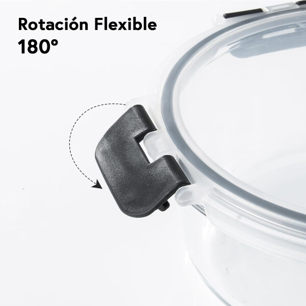 Juego De 12 Tarros De Vidrio Hermeticos Taper Recipientes Contenedores IMBACK Color Negro Juego De 12 Tarros De Vidrio Hermeticos Taper Recipientes Contenedores IMBACK Color Negro