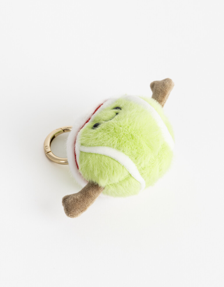 Llavero Cozy Llavero Y Bag Charm Pelota De Tenis - Combinacion Multicolor