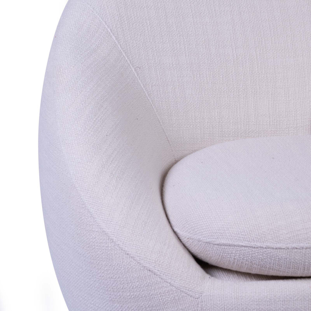 BUTACA GIRATORIA TELA NATURAL-BEIGE OSLO BEIGE