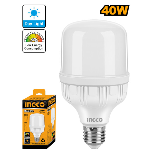 LAMPARA LED T 40W E27 LUZ FRIA INGCO HLBACD3401T LAMPARA LED T 40W E27 LUZ FRIA INGCO HLBACD3401T