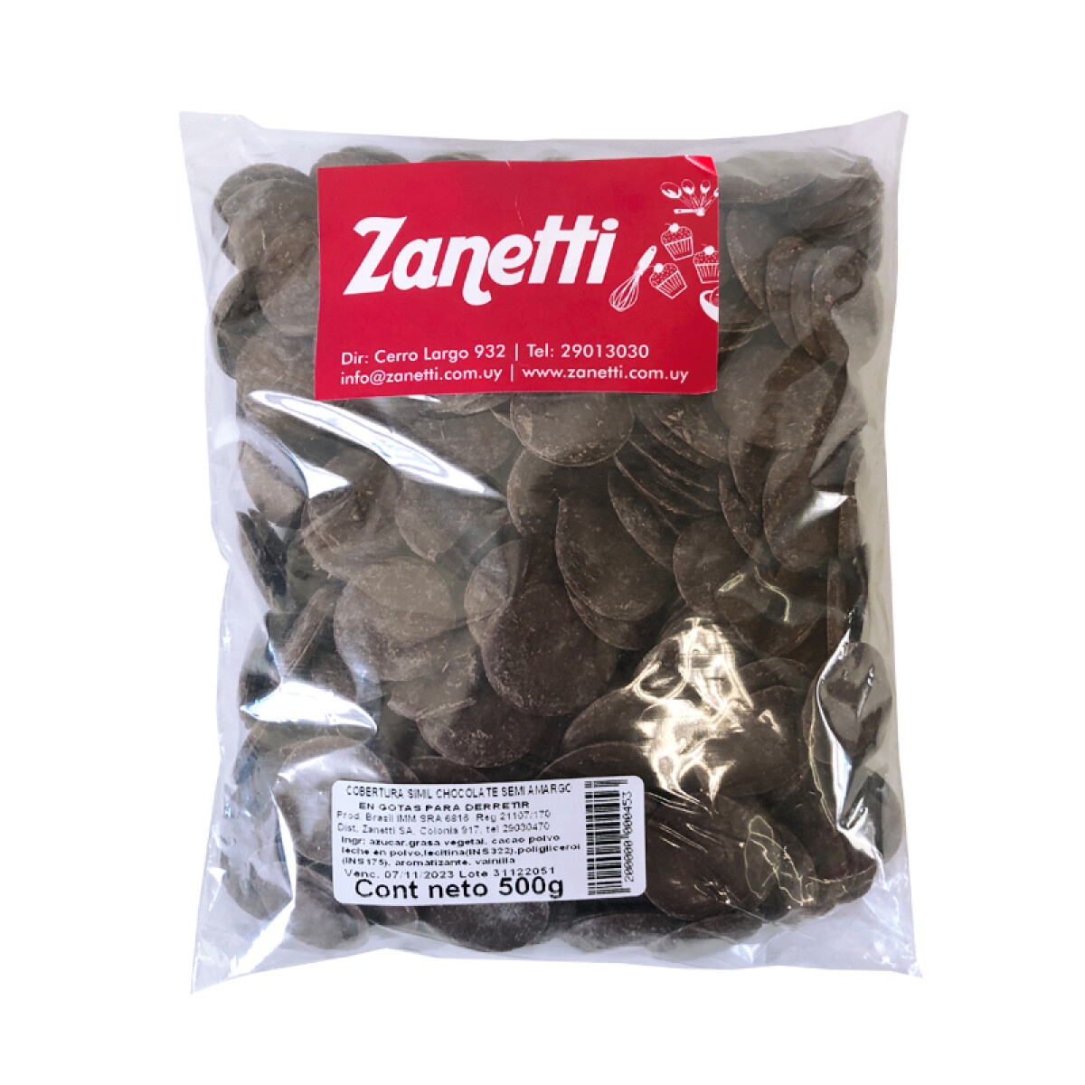 Cobertura TOP gotas Semi Amargo 500 g 