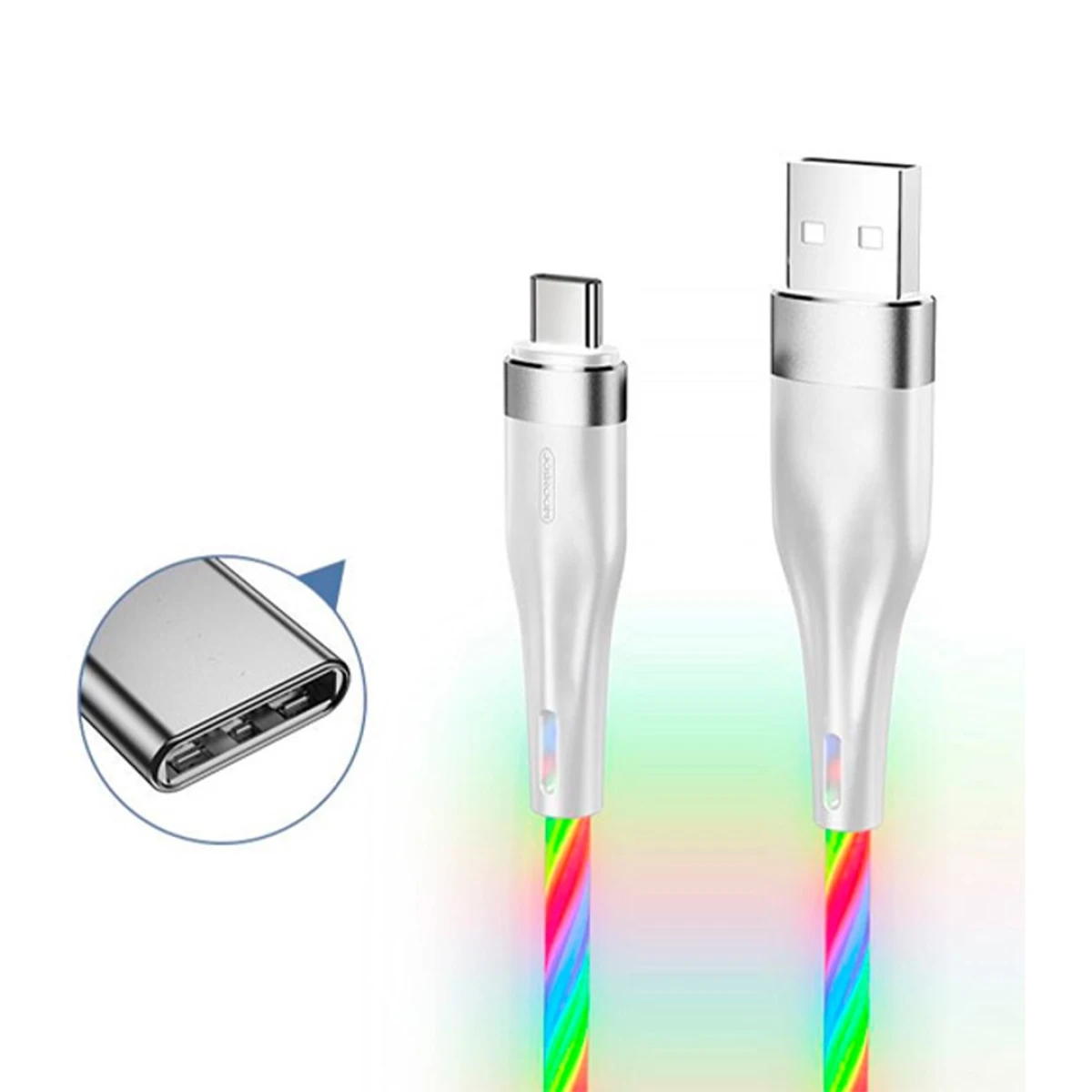 Cable Iluminado 1.2 Mts Micro USB 1224 