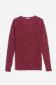 Sweater manga ranglán MARRON