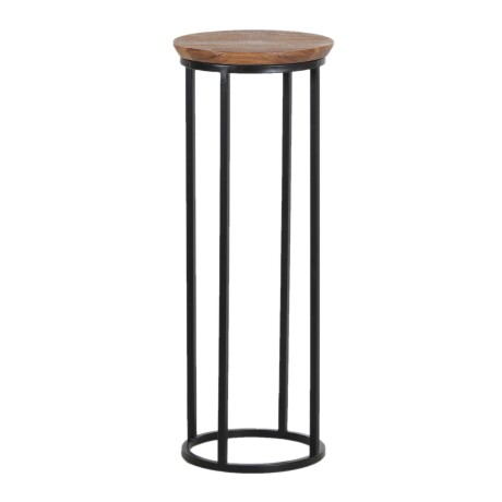 MESA AUXILIAR MADERA-Y-METAL MARRON ECLIPSE CASTAÑO