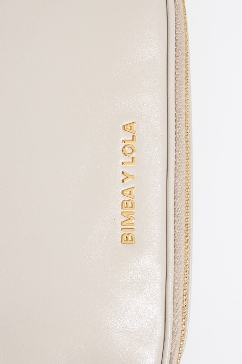 BOLSO BANDOLERA MINI PIEL BLAN Blanco