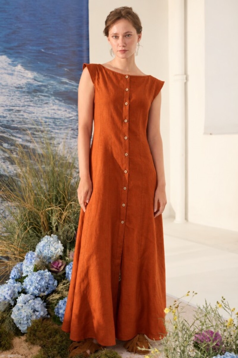 VESTIDO CORRIENTE Terracota