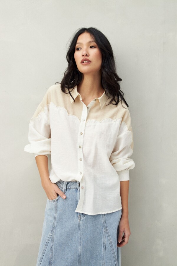 CAMISA EPONIA Almendra