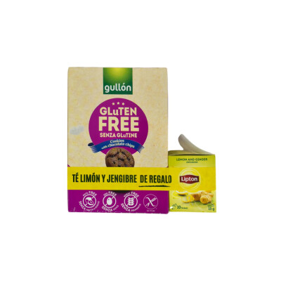 Promo Gullon Chipchoc 200g + Te Lipton regalo Promo Gullon Chipch+te Lipton