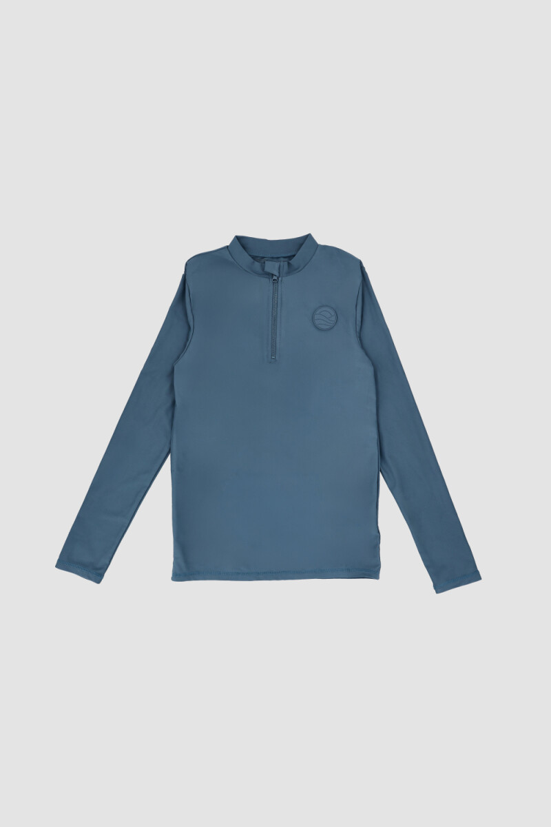 TSHIRT ZIPPER - GRIS 
