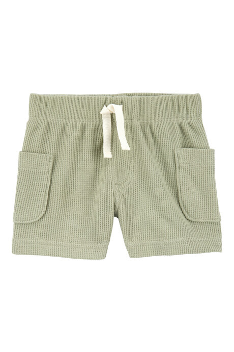 Set tres piezas de algodón, short, remera henley y body, diseño vehículos Sin color