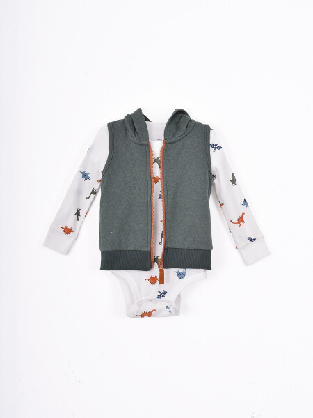 CONJUNTO DINO SET 3 PCS VERDE