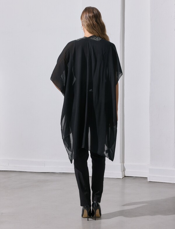 Kimono Noche NEGRO/PLATEADO
