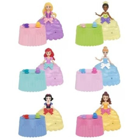 DISNEY PRINCESAS CUPCAKES TRANSFORMABLE A FALDA SURTIDOS 001