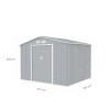 Galpón prefabricado Reforzado 2 Puertas ARCHER E Aluminio
