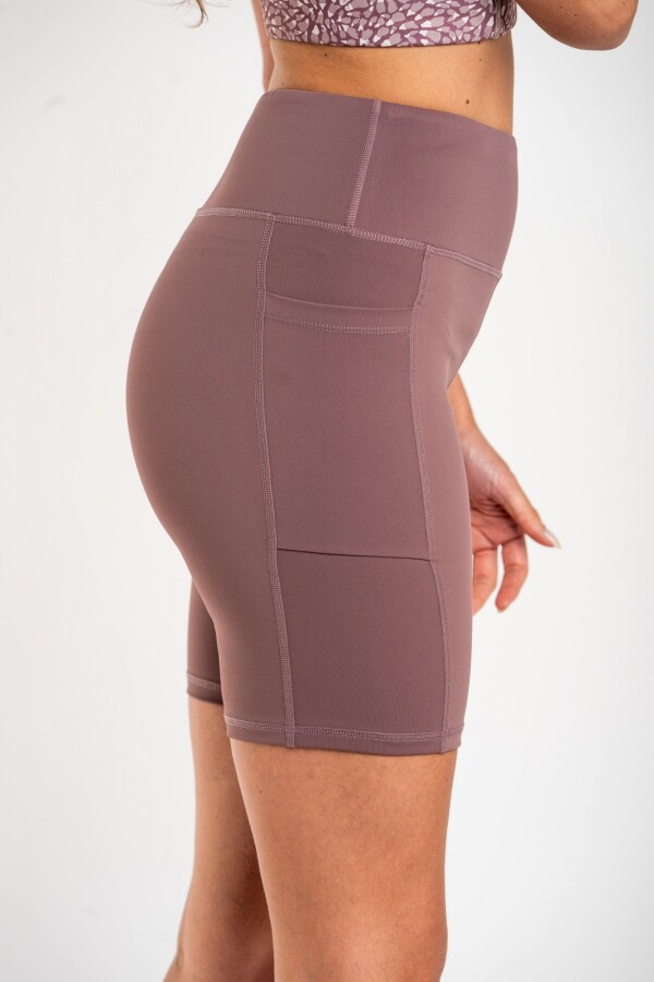 Biker Fitness Tiro Alto Malva