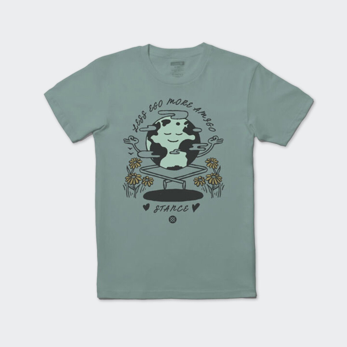 Remera Stance More Amigo - Verde 