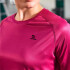 T-SHIRT MC WMN TRNG LOOSE blanco FUCSIA