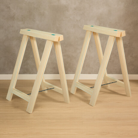 Set x2 caballete de pino MADERA