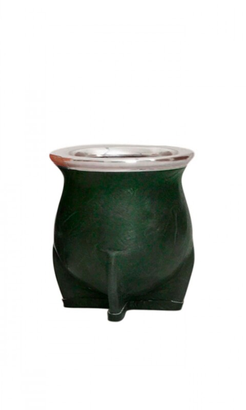 MATE DE CERÁMICA CHICO DELTA QUEBRADO VERDE