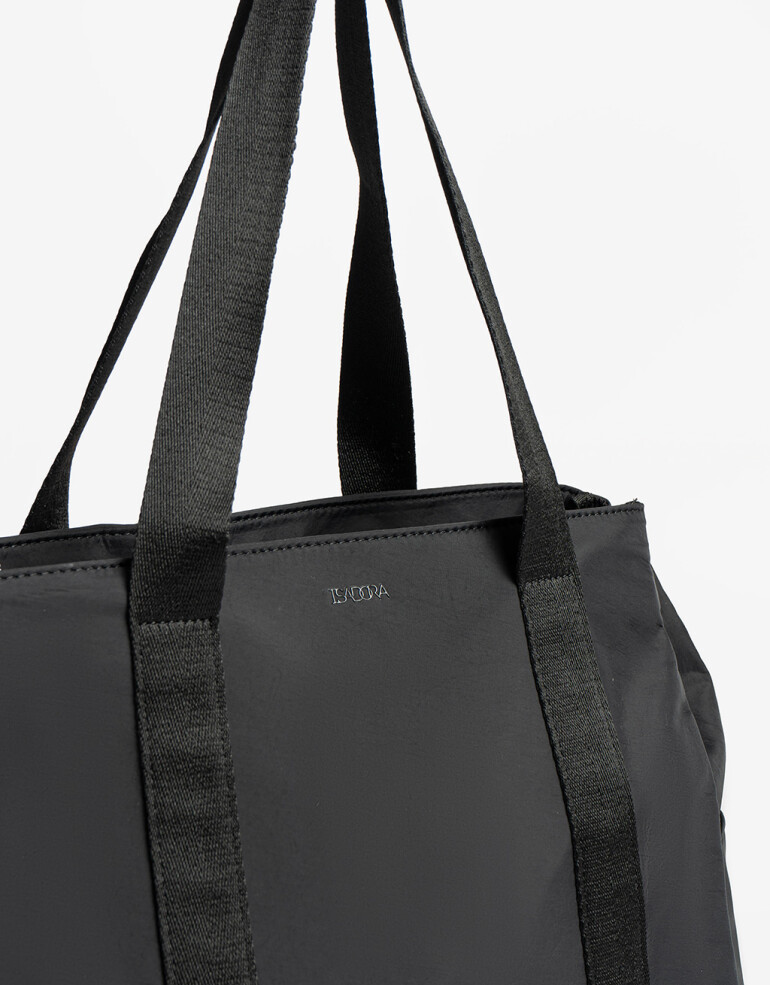 Shopper Nylon Shopper En Material Reciclado - Negro