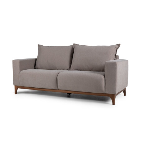 Sofá Oregon - Tela Microfibra - 3 cuerpos FX4-11 (Tostado)