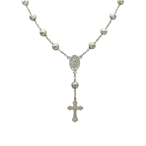 Rosario Virgen Milagrosa - Plata 925 - Sin piedra - RO3000 Sinpiedra