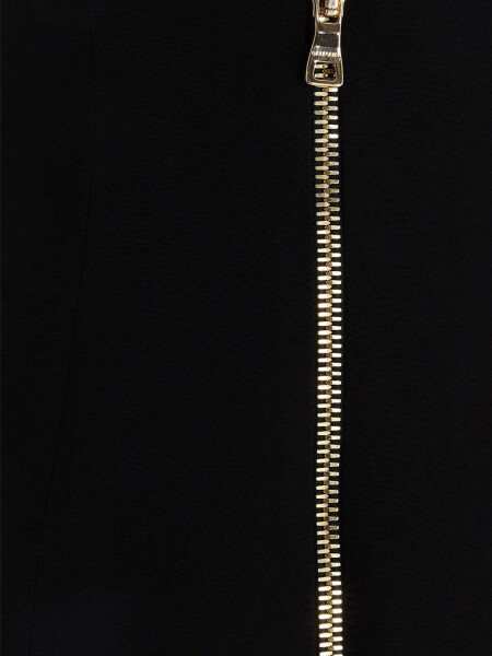 Balmain- Vestido Apparel Long 6 BTN Crepe Halterneck Negro