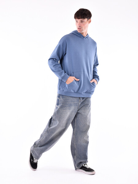 HOODIE MARTÍN AZUL PIEDRA