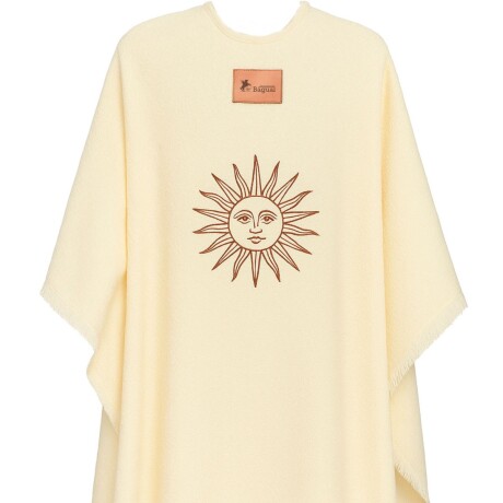 Ruana de Lana Merino Fina Sol