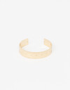Brazaletes Back to school Brazalete Formato Regla Metal - Dorado