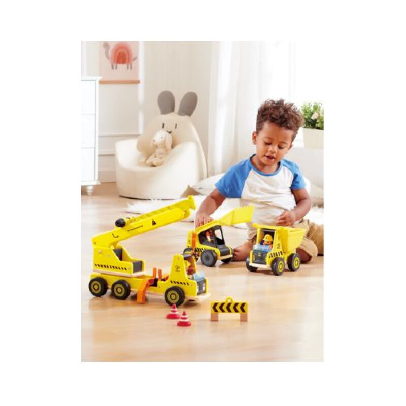 Set de Grúa Móvil y Construcción Camion Hape Set De Grúa Móvil Y Construcción Camion Hape