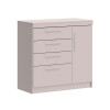 Cómoda Lille 3 Cajones 1 Puerta 1 Zapatero Blanca Cómoda Lille 3 Cajones 1 Puerta 1 Zapatero Blanca