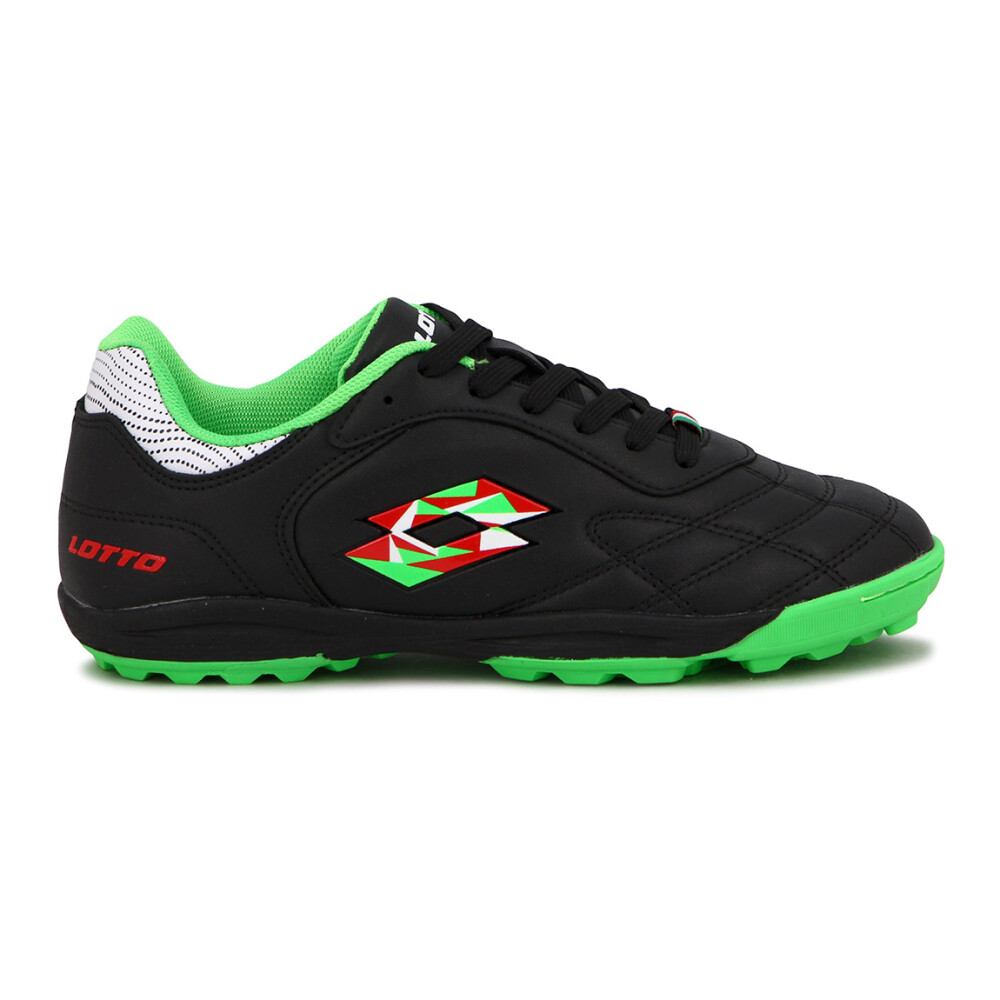 Lotto lecce futbol 5 teen tf black italy Negro-Verde