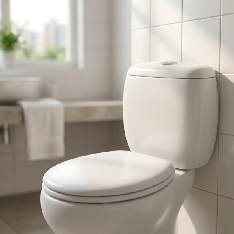 Asiento de inodoro acolchonado Universal Atlas BLANCO