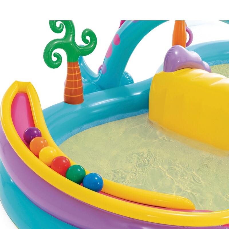INTEX PISCINA CENTRO JUEGO INFLABLE CON DINOSAURIOS 302 X 229 X 112 CMS 280 LTS Intex Piscina Centro Juego Inflable Con Dinosaurios 302 X 229 X 112 Cms 280 Lts