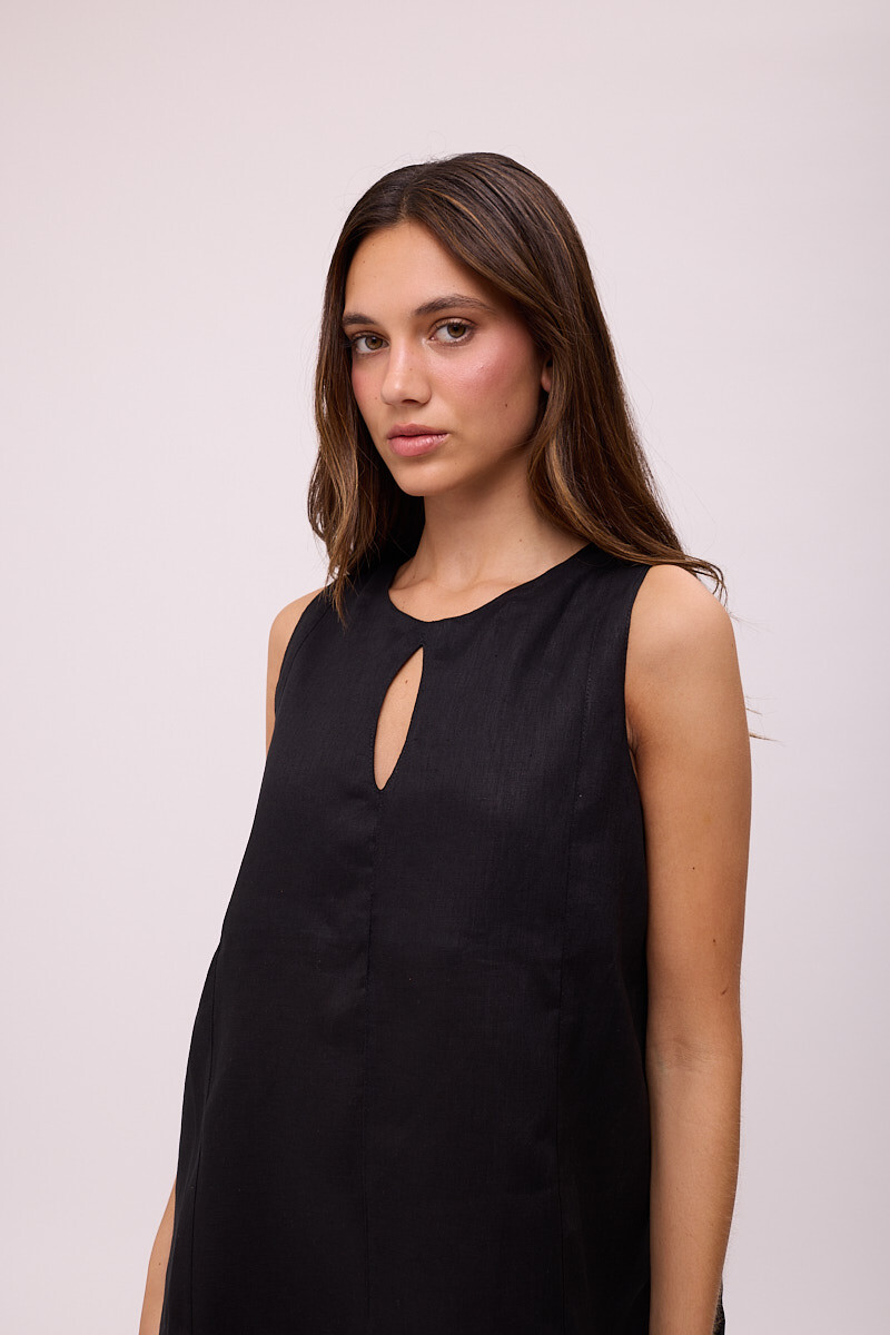 VESTIDO POLK Negro