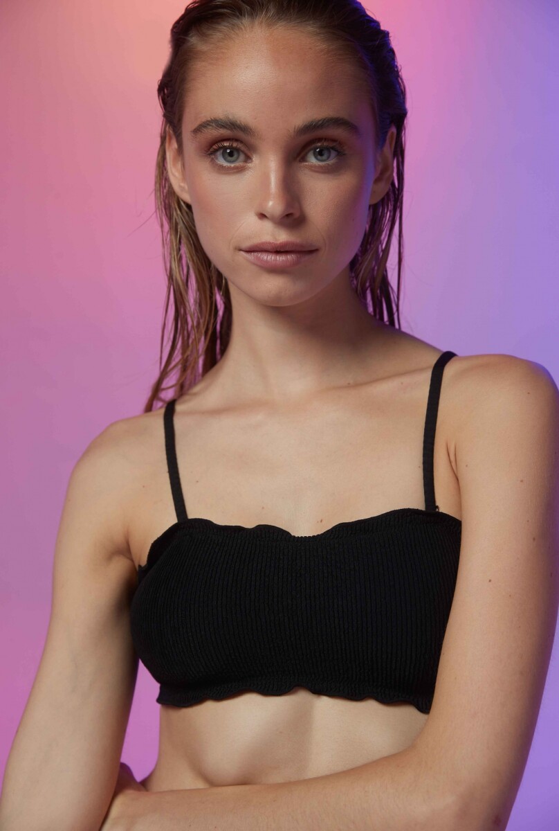 Top Zante - Negro Texturado 
