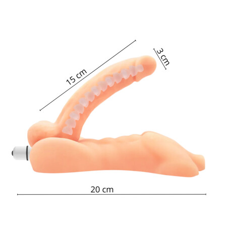 Dildo Vertebrado Grinder con Vibración Dildo Vertebrado Grinder con Vibración