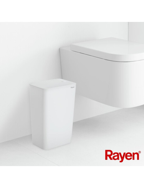 PAPELERA PLASTICO C/TAPA 9L 22x16x33CM BLANCO PAPELERA PLASTICO C/TAPA 9L 22x16x33CM BLANCO