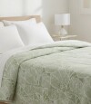 Acolchado 2 Plazas Home Class 100% Microfibra 1004 Hojas Verde