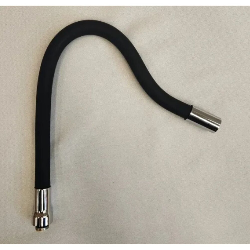 Pico para canilla flexible negro roseta Pico Para Canilla Flexible Negro Roseta