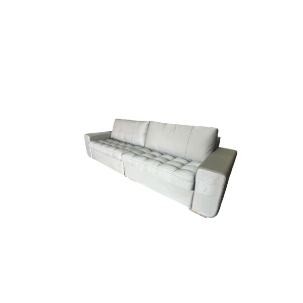 Sofa 5 cuerpos en tela celeste - Con detalles - Outlet Sofa 5 cuerpos en tela celeste - Con detalles - Outlet
