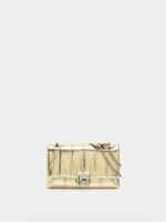 Bolso De Hombro Acolchado dorado