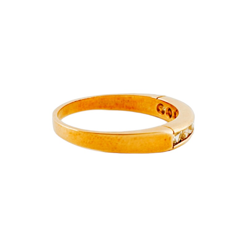 Anillo Medio Sin Fin-Oro bajo-Piedra Zirconia-AN8003 conpiedra