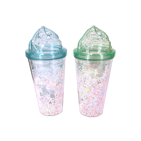 Vasos doble pared con sorbito Vasos Doble Pared Con Sorbito