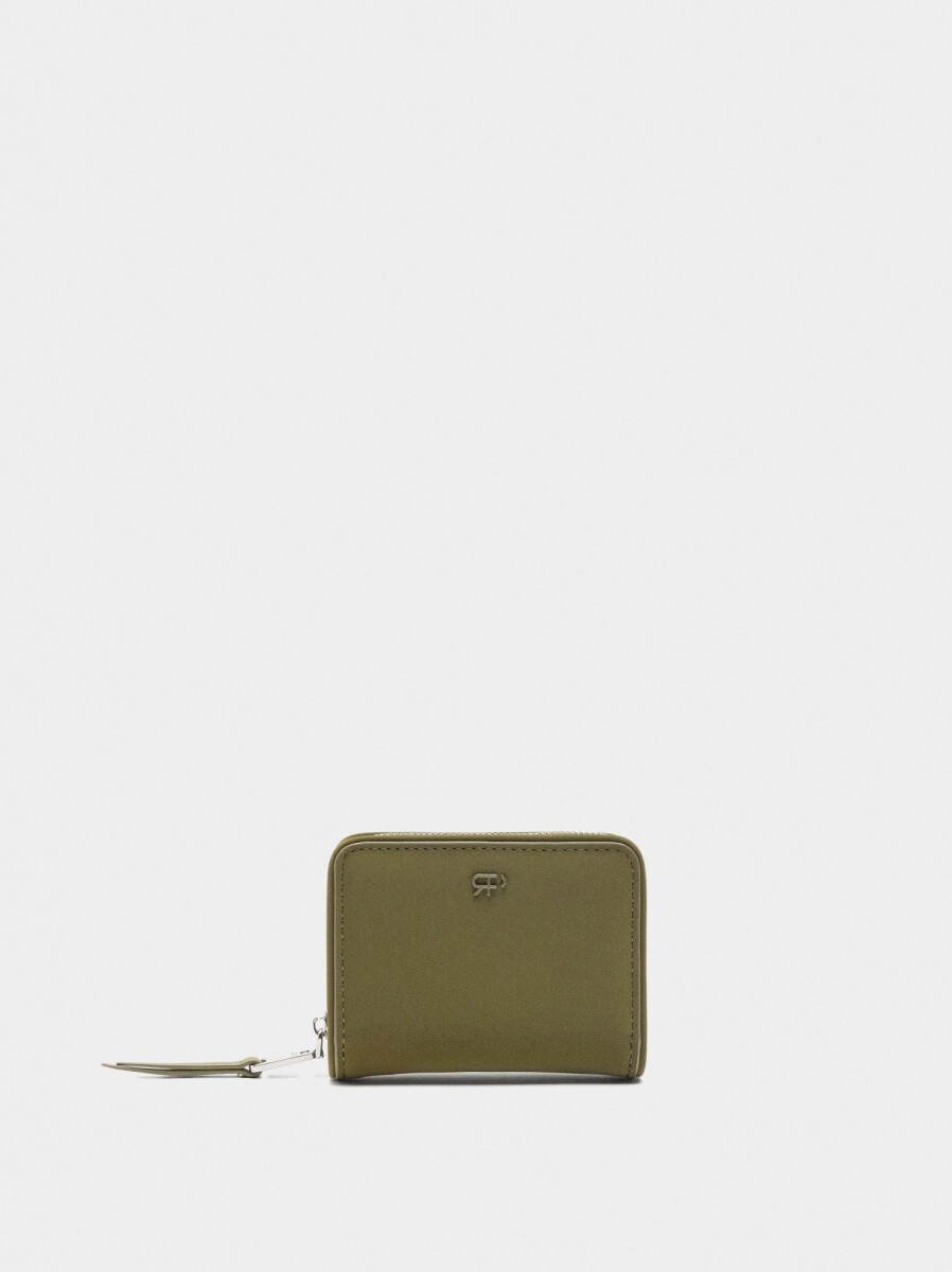 Cartera Con Textura Suave - verde 