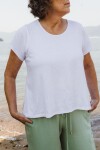 Remera hibiscus Blanca