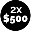 2x500